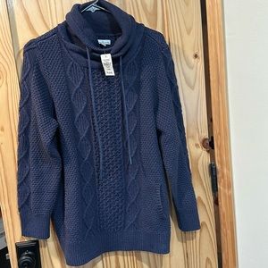New LLBean Women’s Cotton Funnelneck Sweater
